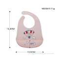 Babero personalizado de silicona impermeable para bebés